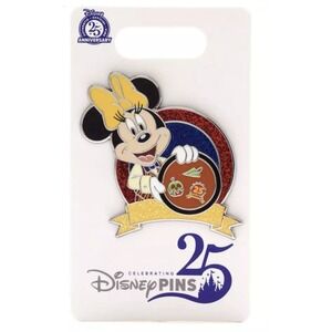 Disney Parks Pin 2025 Celebrating 25 Years Pin Trading Minnie Pin Board‎